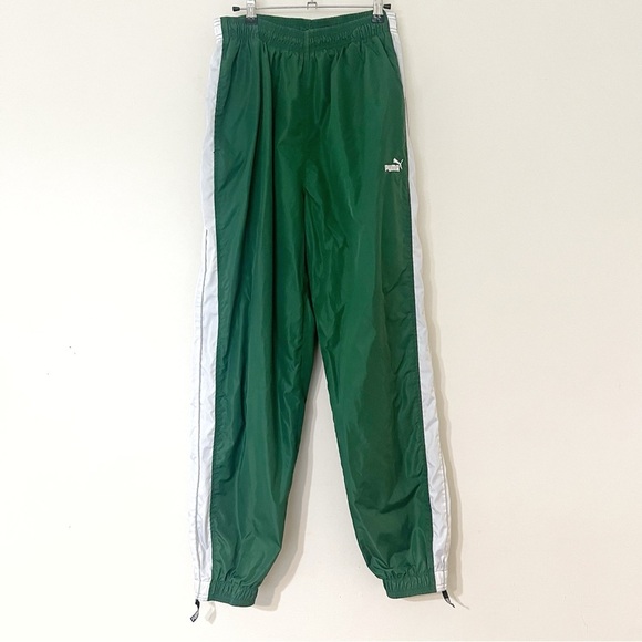 Puma Other - Vintage Puma Green Fleece Lined Track Pants